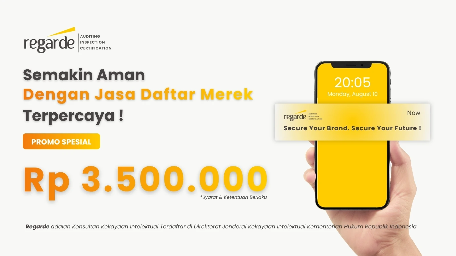 Promo layanan Merek Aston Patent